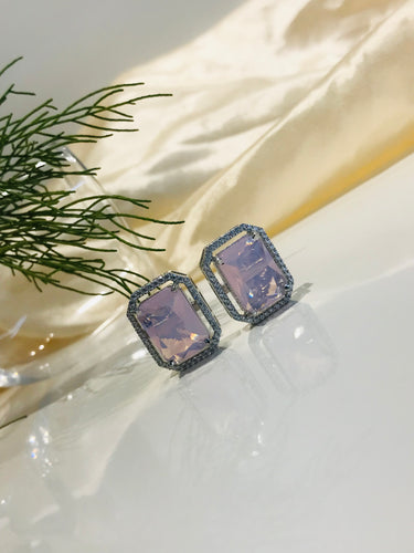 Lavender Crystal Earring